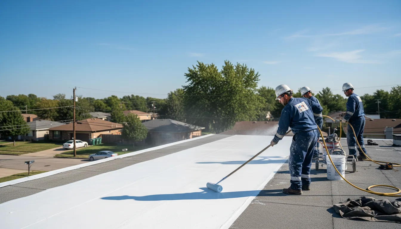 Commercial roof coating in Cromwell, IA near me